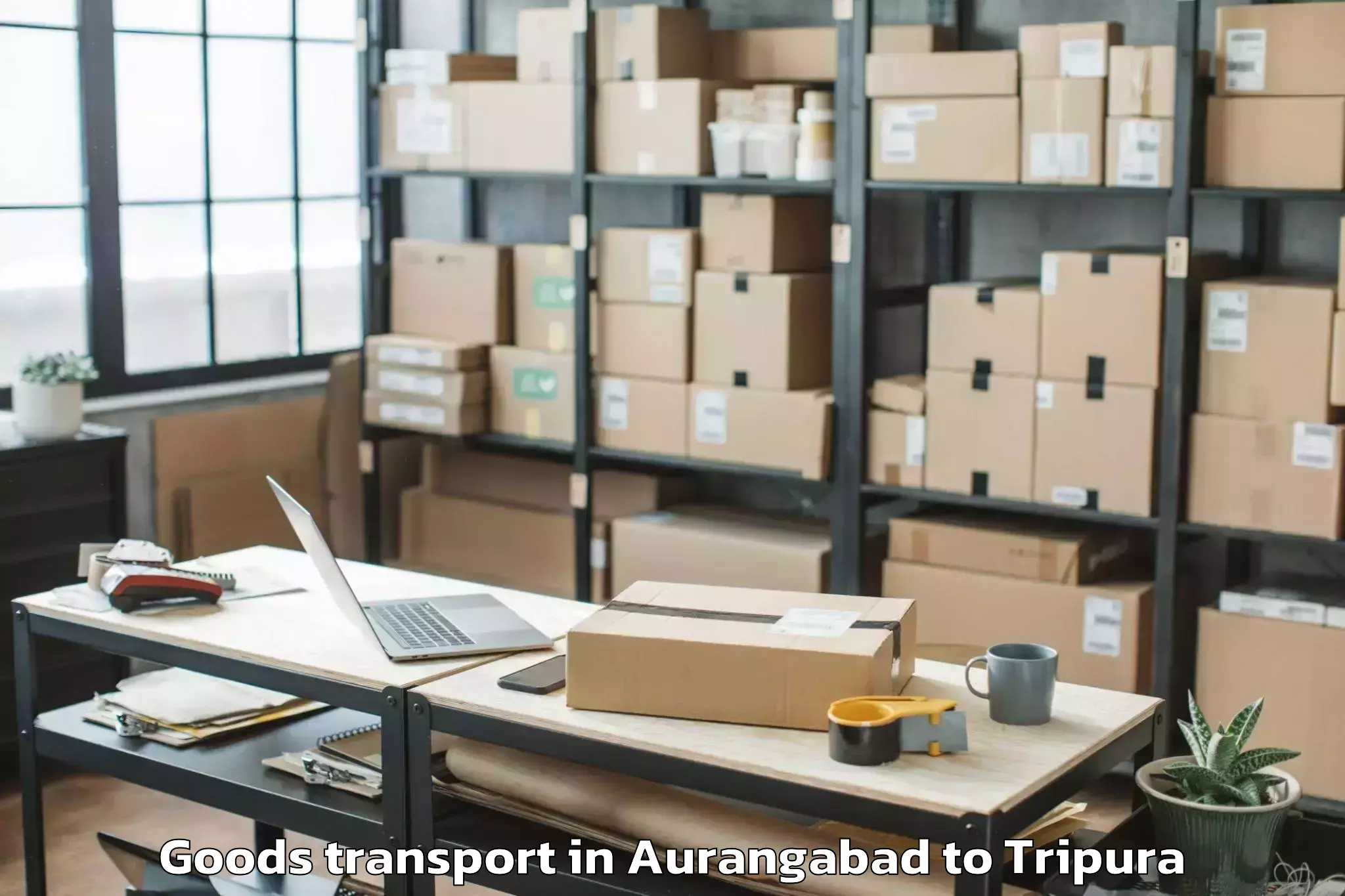 Leading Aurangabad to Kamalpur Goods Transport Provider